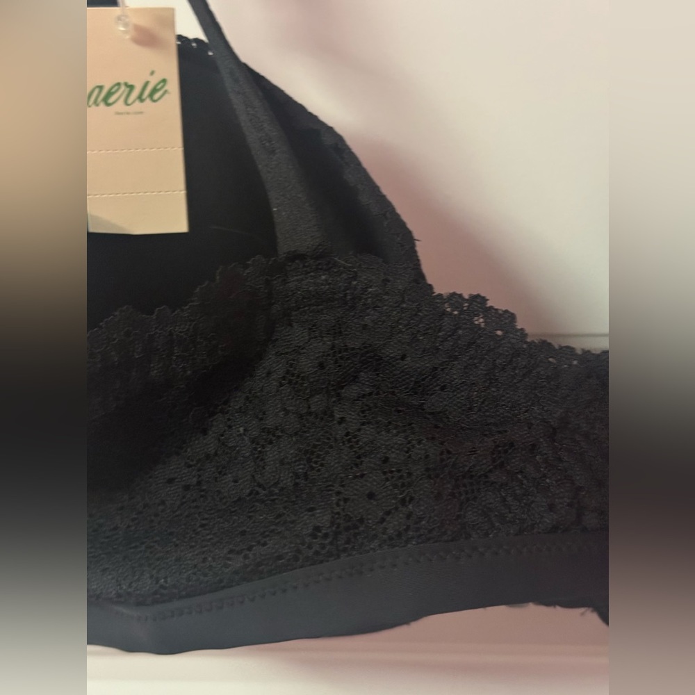 NWT AERIE REAL HAPPY DEMI LIGHTLY LINED LACE BRA - Picture 5 of 10